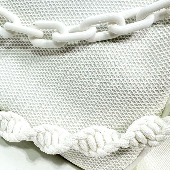 Ahdorned Neoprene Multi Way Crossbody Shoulder Bag White  New Without Tag. - Picture 9 of 16